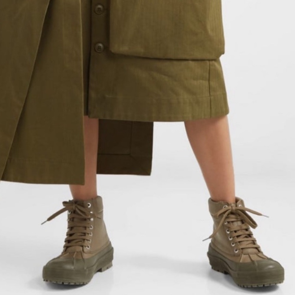 new JACQUEMUS 41 BRAND NEW CALFSKIN RUBBER LACE UP BOOTS “LES MEUNIERES HAUTES” - Picture 1 of 12